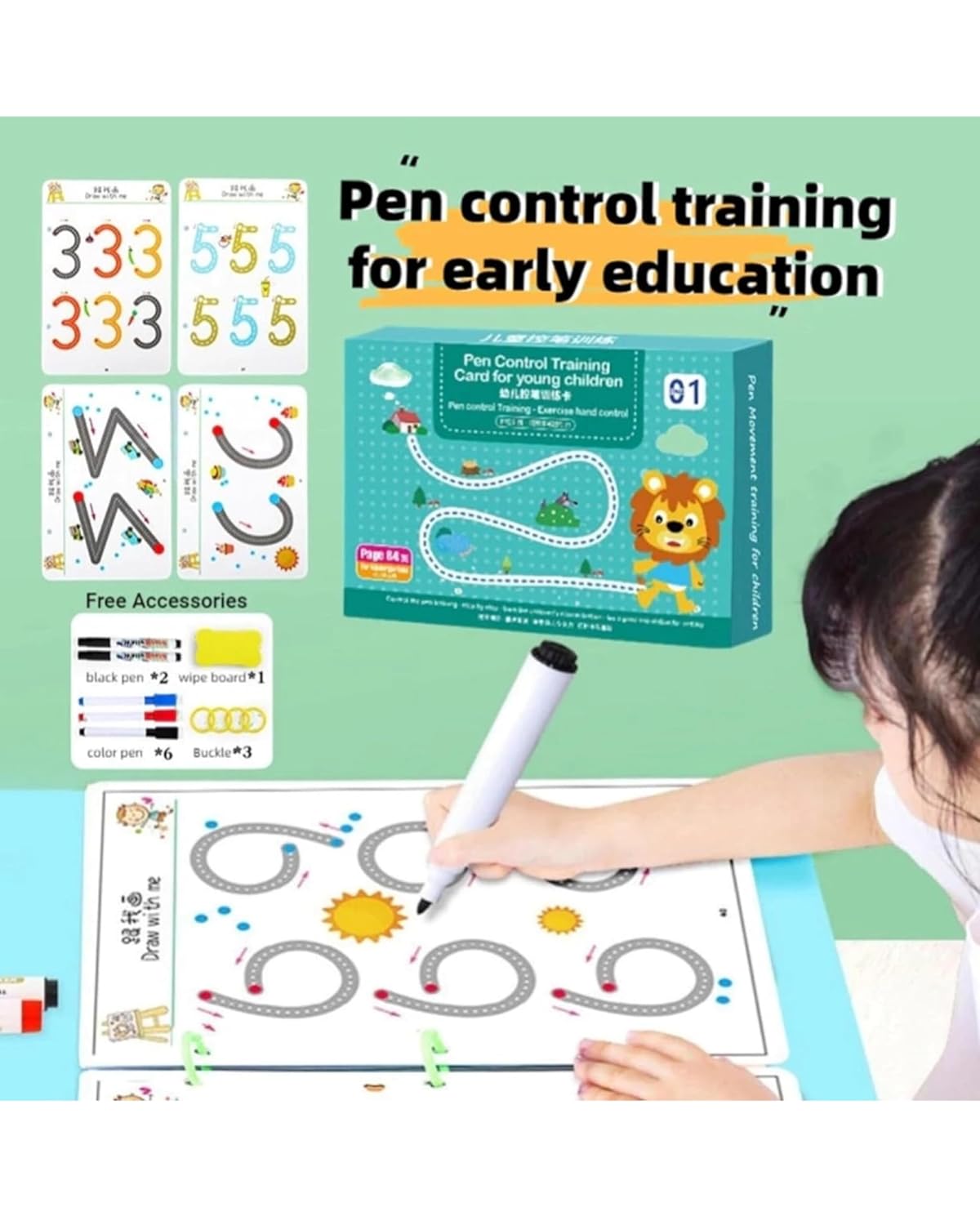 64 Page Reusable Tracing Book + 15000+ Free Printable Learning Worksheets! 📚✍️"Only @ 599/- Limited Time Offer
