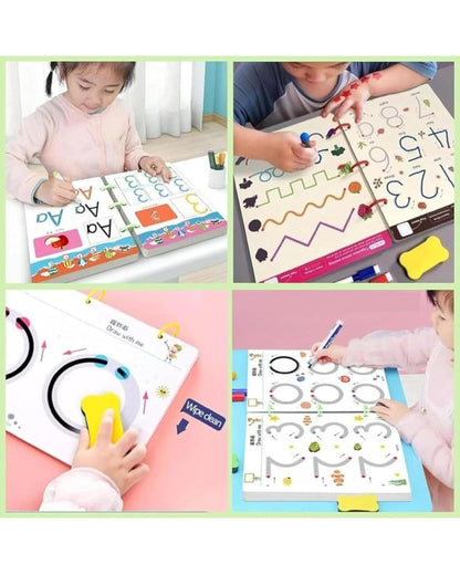 64 Page Reusable Tracing Book + 15000+ Free Printable Learning Worksheets! 📚✍️"Only @ 599/- Limited Time Offer