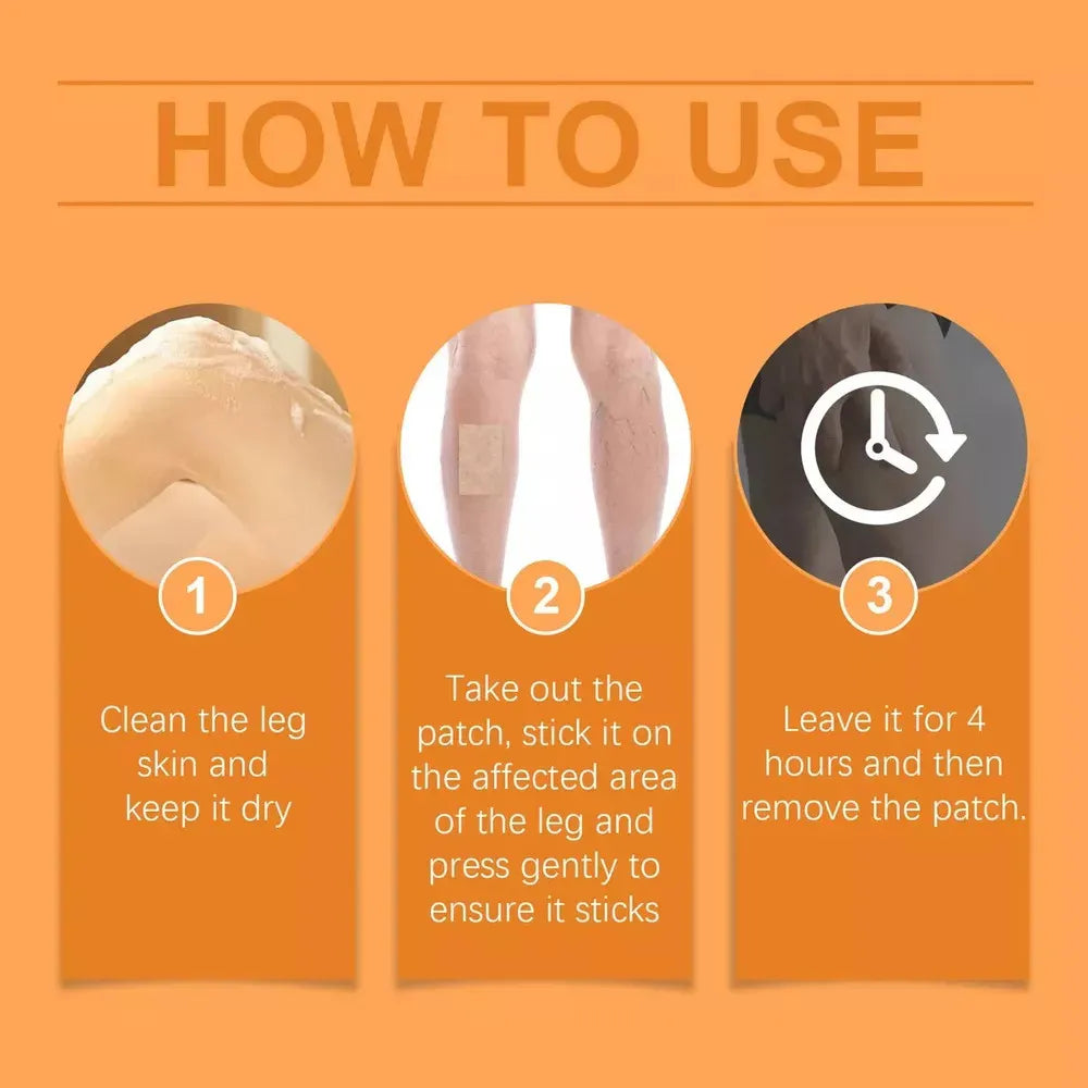 VeinEase™ –Turmeric Vein Patches for Varicose Relief (Pack of 10)