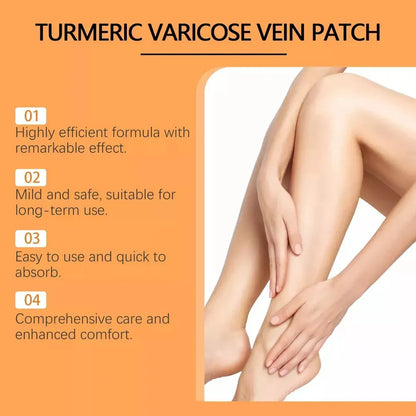 VeinEase™ –Turmeric Vein Patches for Varicose Relief (Pack of 10)