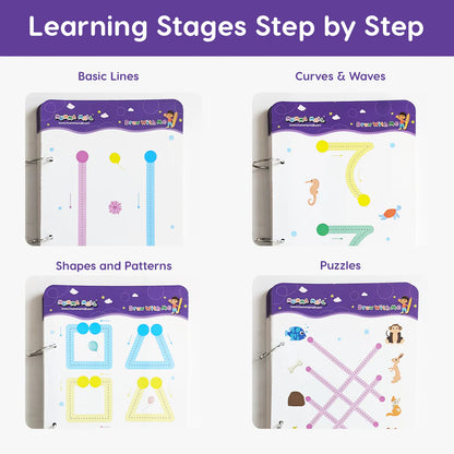 64 Page Reusable Tracing Book + 15000+ Free Printable Learning Worksheets! 📚✍️"Only @ 599/- Limited Time Offer
